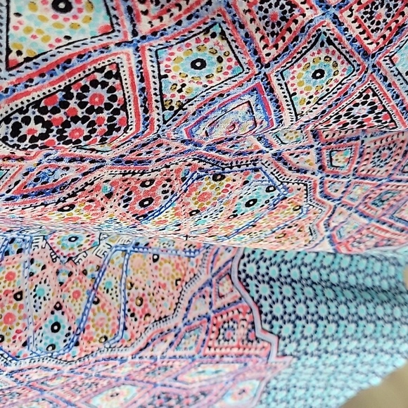 Maeve silk top, size 10, silk tunic, multicolor pattern blouse, Maeve cardigan - Picture 12 of 12